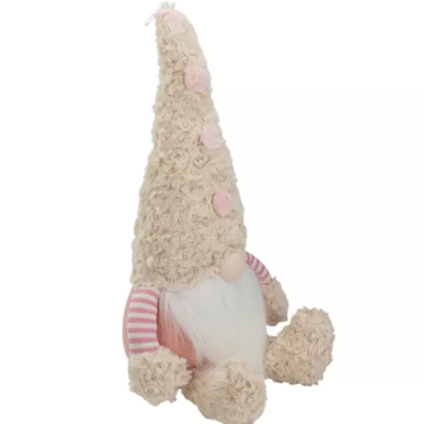 Statues & Figurines-Kirkland's Home Striped Easter Gnome Figurine Pink