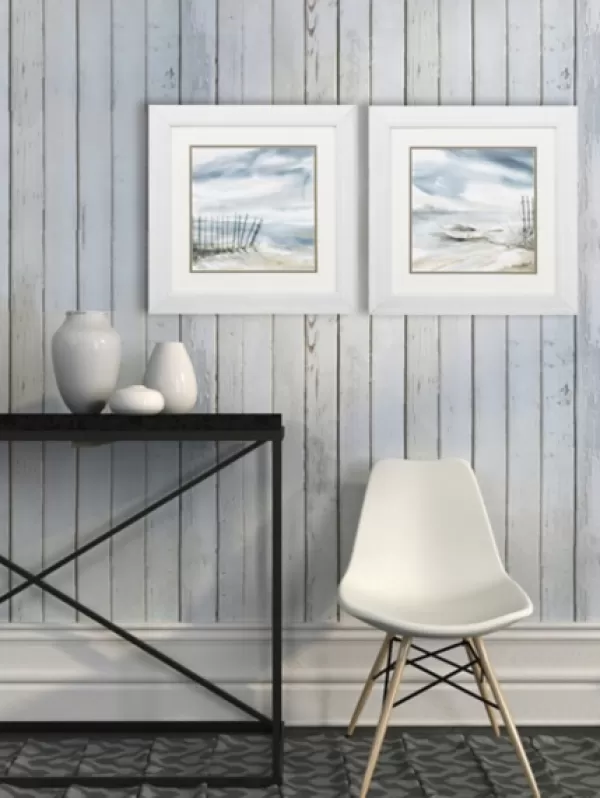 Framed Art-Kirkland's Home Subtle Mist Framed Art Prints, Set Of 2 Blue/White