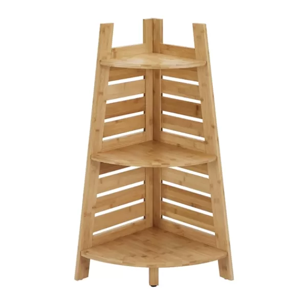 Shelves-Kirkland's Home Sumter Bamboo Corner Shelf
