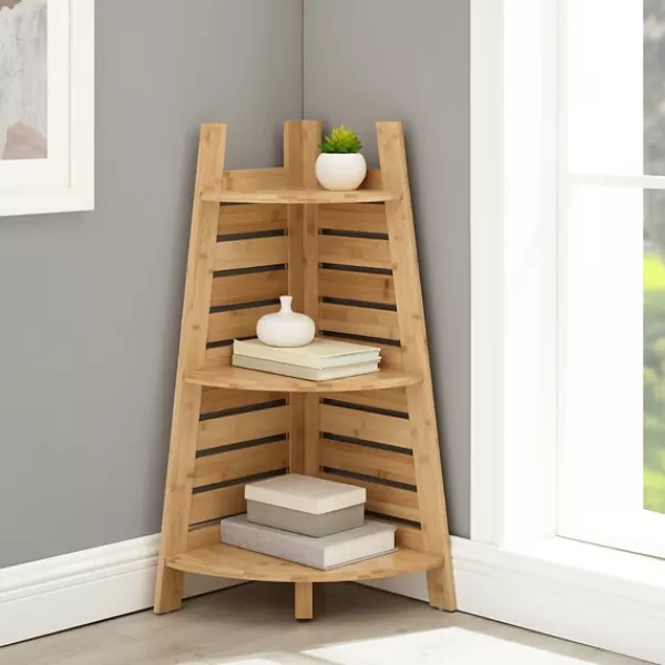 Shelves-Kirkland's Home Sumter Bamboo Corner Shelf