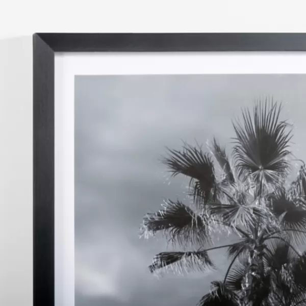 Framed Art-Kirkland's Home Swaying Palms Framed Art Print Black/White
