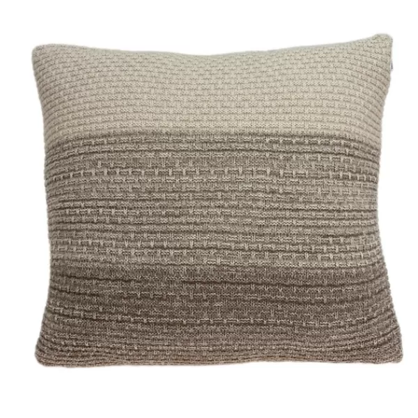 Pillows-Kirkland's Home Tan And Brown Block Striped Pillow Tan/Brown