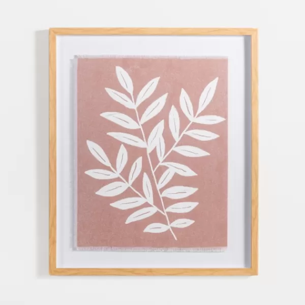 Framed Art-Kirkland's Home Terracotta Spring Foliage Framed Art Print Tan