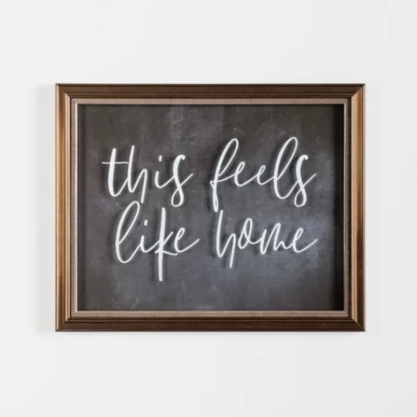 Wall Quotes & Signs-Kirkland's Home This Feels Like Home Wall Plaque Black