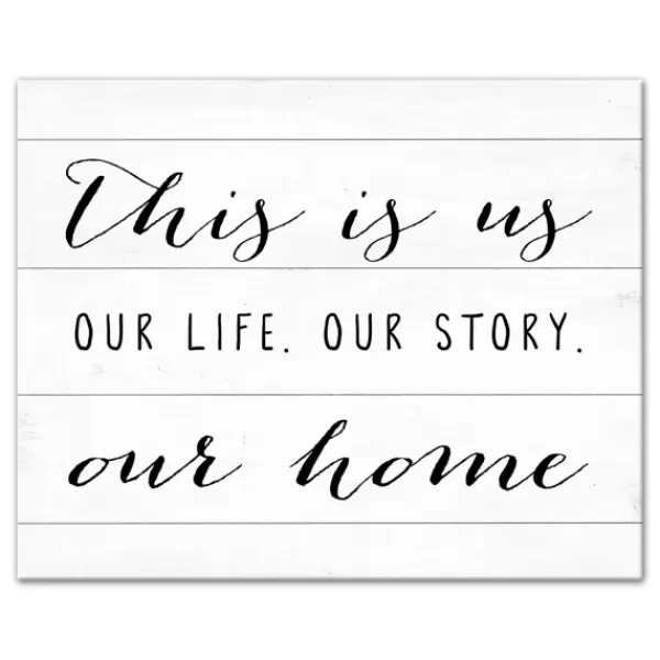 Wall Quotes & Signs-Kirkland's Home This Is Us Life Story Canvas Art Print Black/White