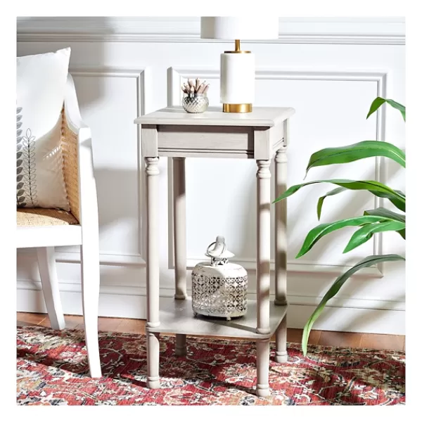 Accent & End Tables-Kirkland's Home Tilley Beige Classic Square Accent Table Tan