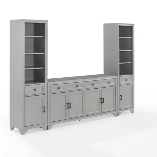 Tv Stands & Media Consoles-Kirkland's Home Tillie Gray Modular 3-Pc. Entertainment Set
