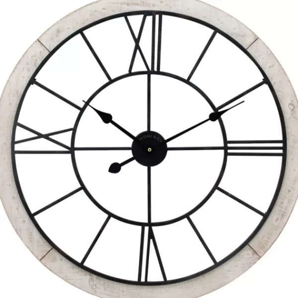 Clocks-Kirkland's Home Timeworn Cottage Clock White