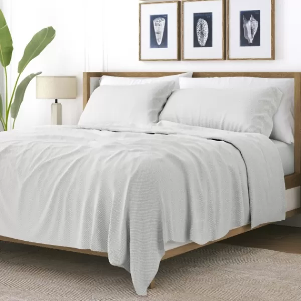 Bed Sheets-Kirkland's Home Tiny Hearts 3-Pc. Twin Sheet Set Gray
