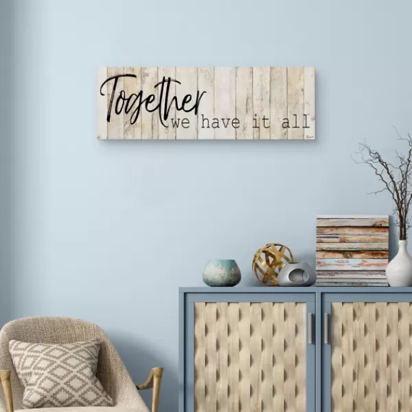 Wall Quotes & Signs-Kirkland's Home Together Canvas Art Print Tan/Black