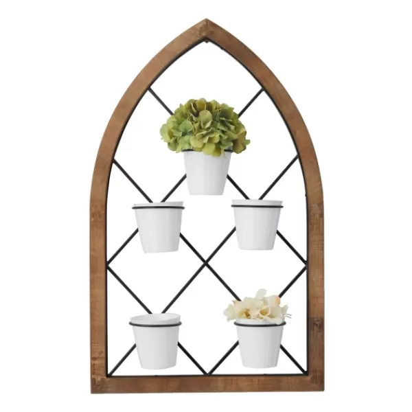 Wall Storage-Kirkland's Home Traditional Arch Metal Wall Planter