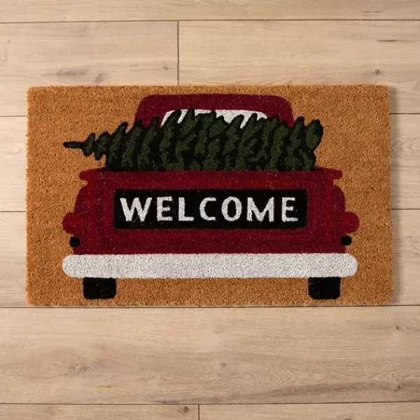Doormats-Kirkland's Home Truck Welcome Doormat Brown/Red