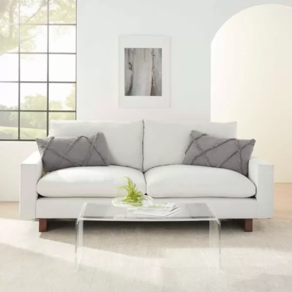 Pillows-Kirkland's Home Tufted Diamond Lumbar Pillows, Set Of 2 Gray