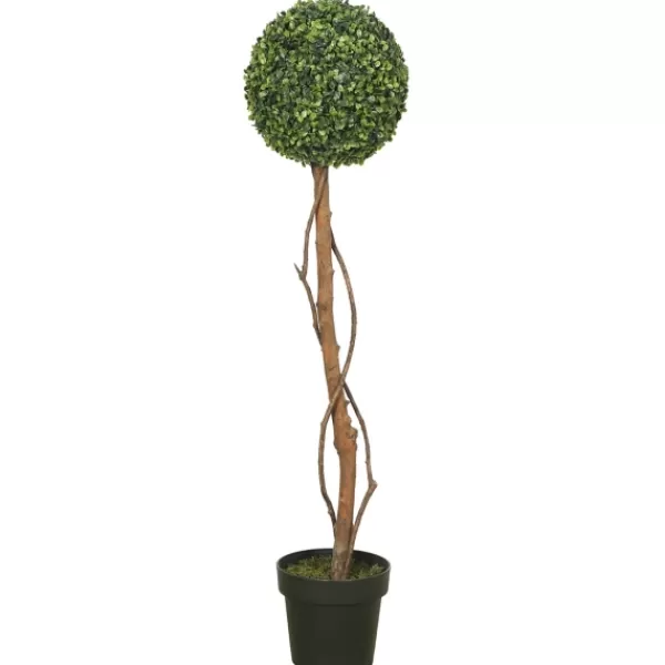Trees & Topiaries-Kirkland's Home Twisted Trunk Boxwood Ball Topiary