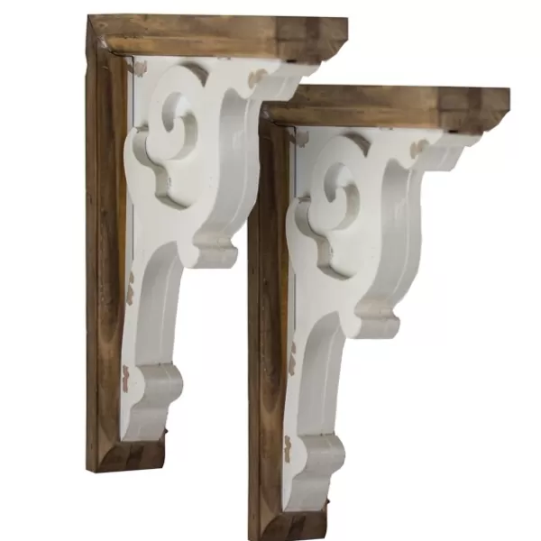 Shelves-Kirkland's Home Two-Tone Corbel Shelf Brackets, Set Of 2