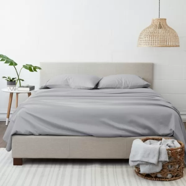 Bed Sheets-Kirkland's Home Ultra Soft 4-Pc. Queen Sheet Set Gray