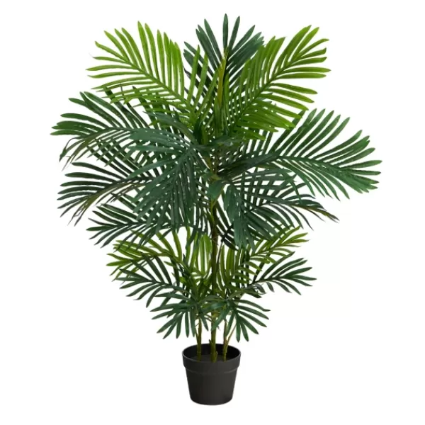 Trees & Topiaries-Kirkland's Home Uv-Safe Areca Pinetree In Nursery Planter, 40 In.