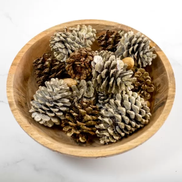 Bowl Filler-Kirkland's Home Vanilla Spice Pine Cone Potpourri Gold