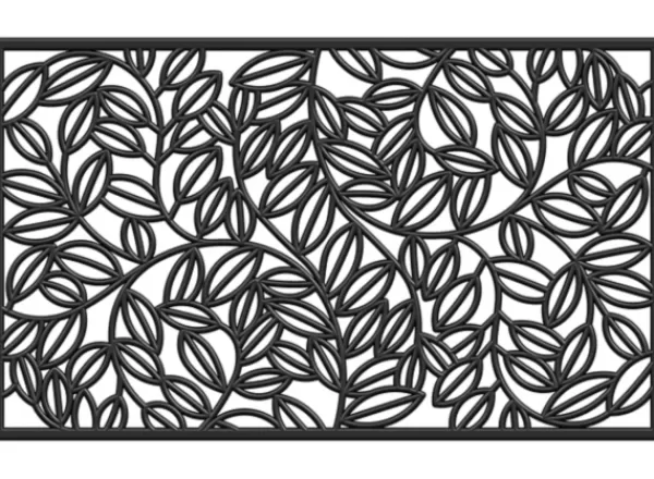 Doormats-Kirkland's Home Vine Rubber Doormat, 36X24 Black