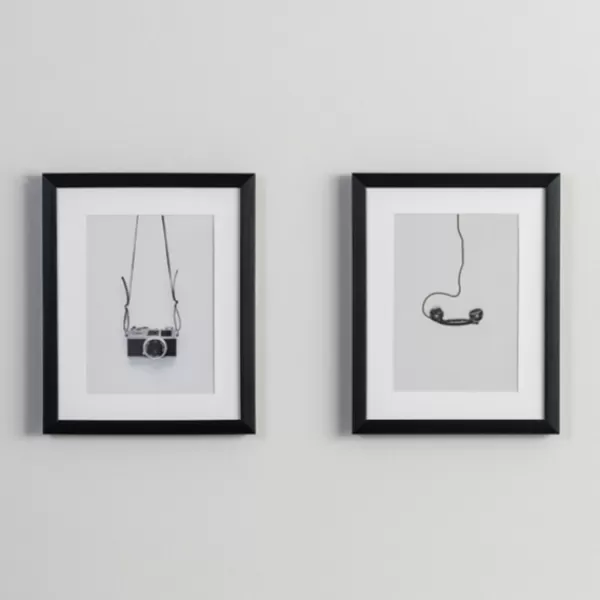 Framed Art-Kirkland's Home Vintage Camera & Phone 2-Pc. Framed Art Print Set White