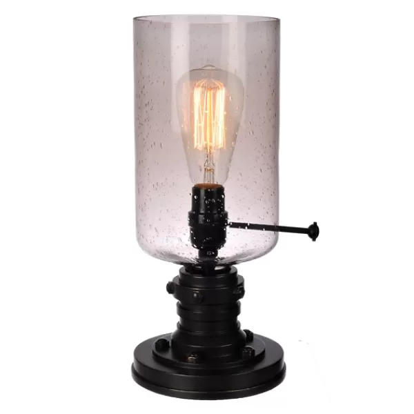 Table Lamps-Kirkland's Home Vintage Industrial Edison Bulb Uplight Gray