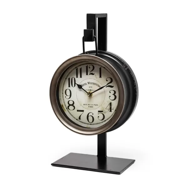 Clocks-Kirkland's Home Vintage Tabletop Hanging Clock With Stand