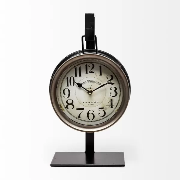 Clocks-Kirkland's Home Vintage Tabletop Hanging Clock With Stand