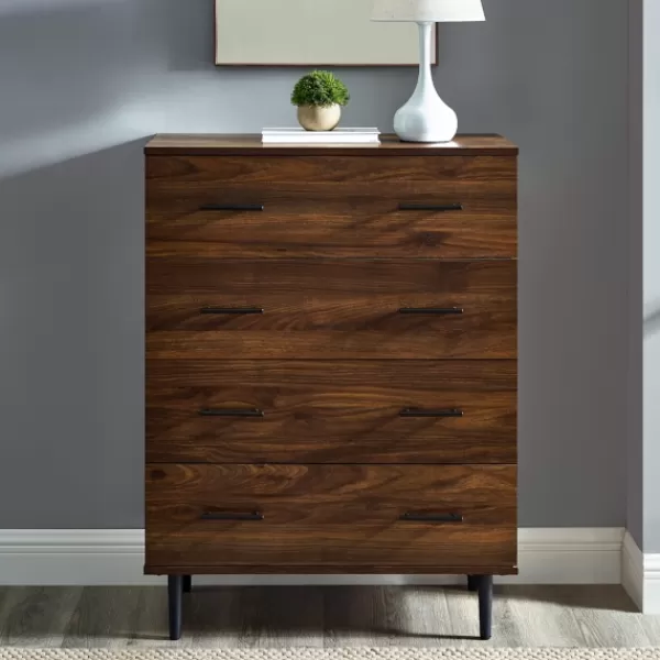 Cabinets & Sideboards-Kirkland's Home Warm Brown Modern Farmhouse Storage Chest