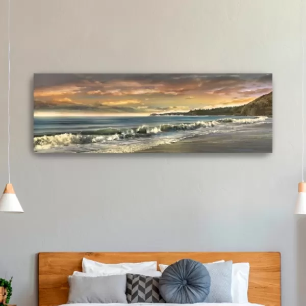 Canvas Art-Kirkland's Home Warm Sunset Giclee Canvas Art Print, 60X20 In. Multi