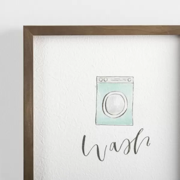 Wall Plaques-Kirkland's Home Wash Dry Fold Wall Plaques, Set Of 4 White/Multi