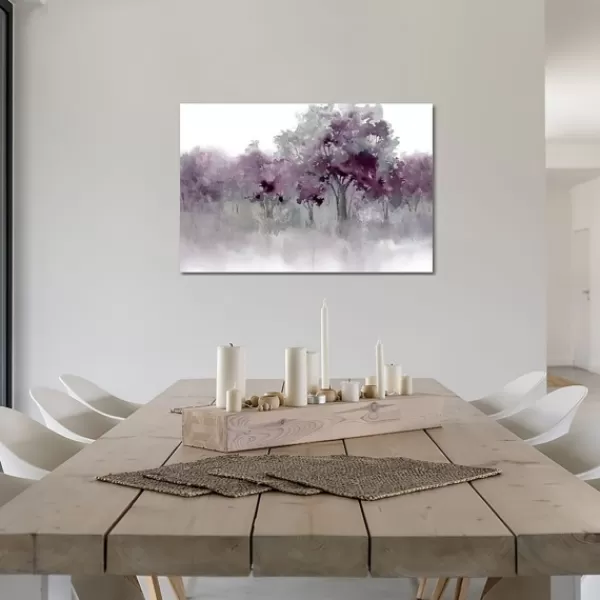 Canvas Art-Kirkland's Home Water'S Edge Ii Giclee Canvas Art Print, 40X26 Purple/White