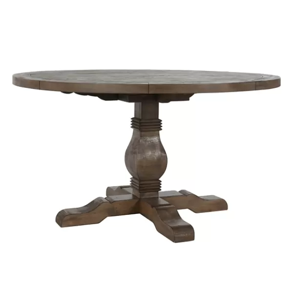 Dining Tables-Kirkland's Home Weathered Pine Wood Dining Table Brown
