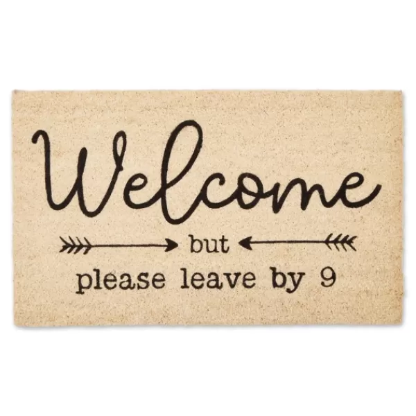 Doormats-Kirkland's Home Welcome But Leave By Nine Doormat Tan/Black