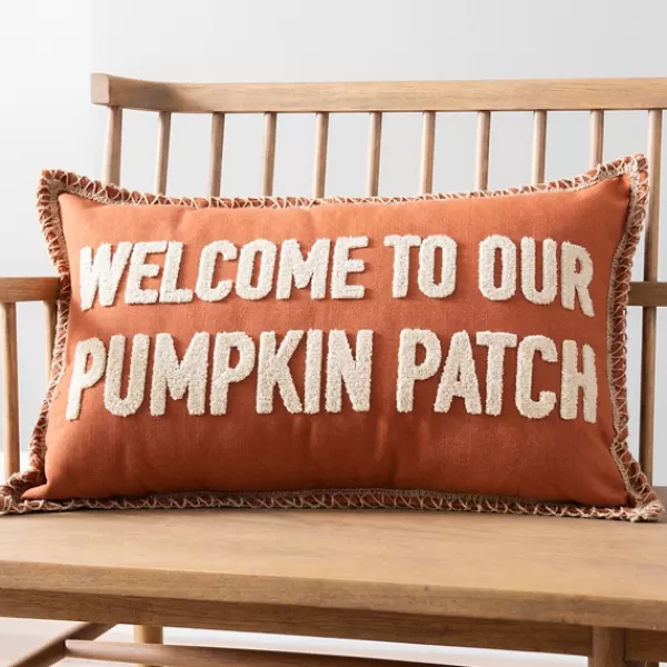 Pillows-Kirkland's Home Welcome To Our Pumpkin Patch Accent Pillow Orange