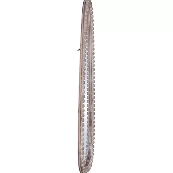 Decorative Mirrors-Kirkland's Home White Washed Abstract Shape Wall Mirror