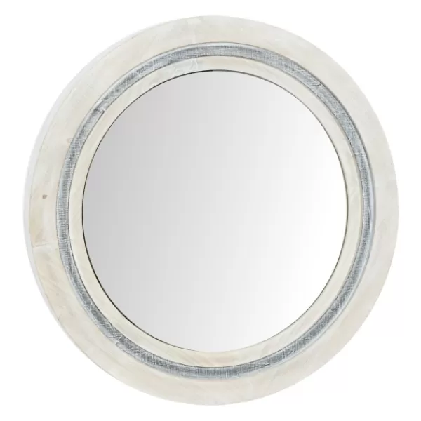 Decorative Mirrors-Kirkland's Home White Wood Aislinn Wall Mirror