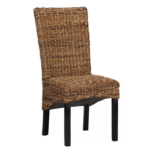 Dining Chairs-Kirkland's Home Windsor Rattan Dining Chair Brown