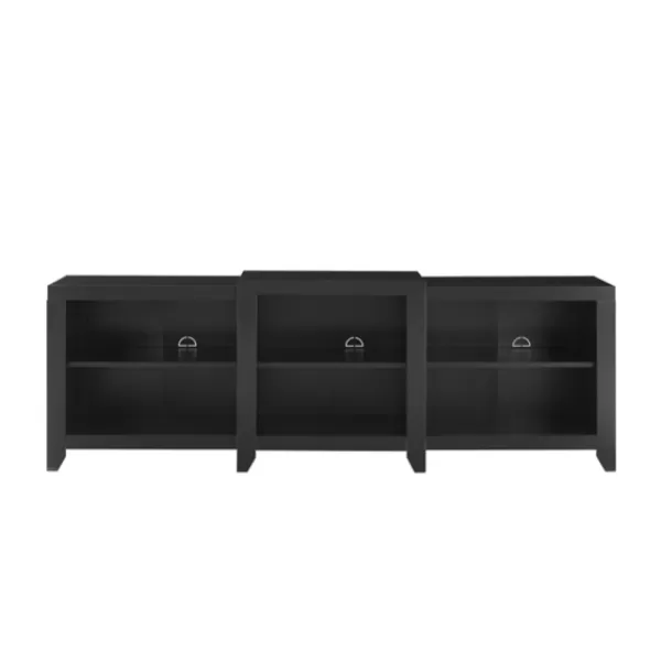 Tv Stands & Media Consoles-Kirkland's Home Wood 6-Shelf Media Cabinet Black