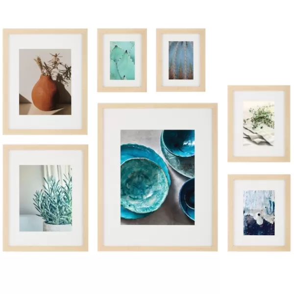 Gallery Wall Frames-Kirkland's Home Wood 7-Pc. Gallery Wall Picture Frame Set Ivory