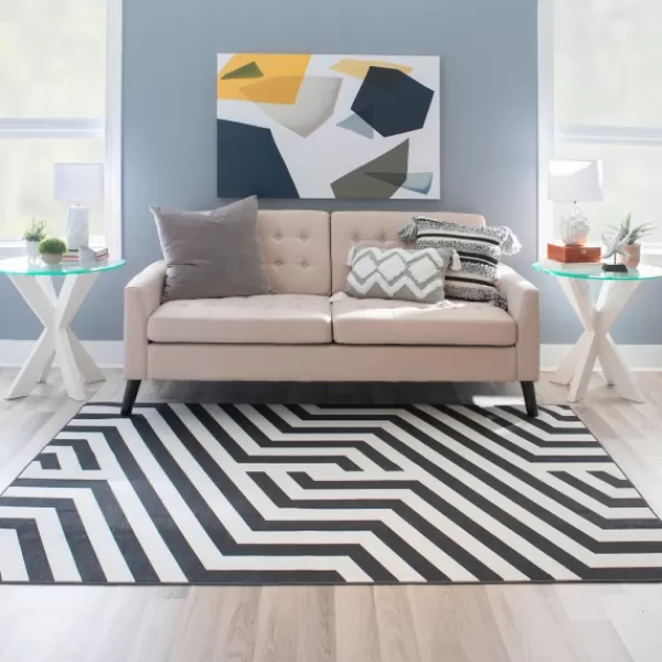 Accent & End Tables-Kirkland's Home Wood And Glass Top X-Base Accent Table White