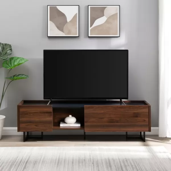Tv Stands & Media Consoles-Kirkland's Home Wood And Metal 2-Door Media Console Brown