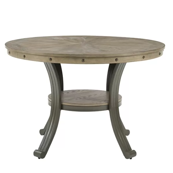 Dining Sets-Kirkland's Home Wood And Upholstered Chairs 5-Pc. Dining Set Gray