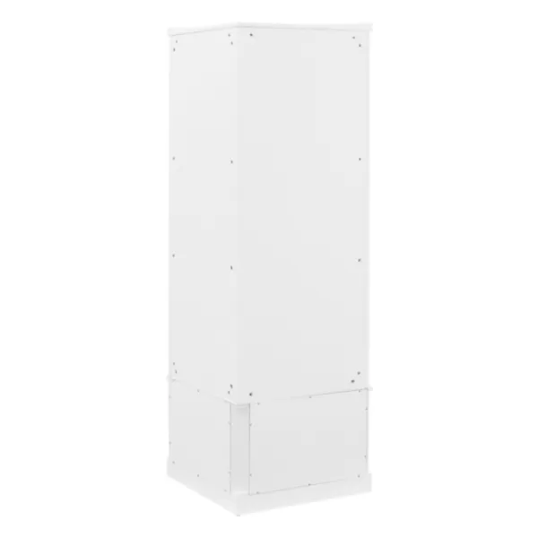 Entryway Furniture-Kirkland's Home Wood Drop Door Corner Hall Tree White