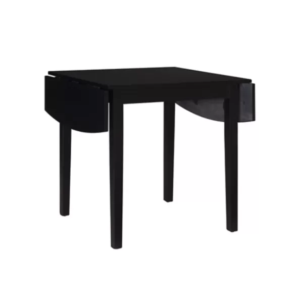 Dining Tables-Kirkland's Home Wood Drop Leaf Dining Table Black