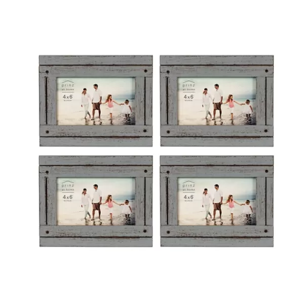 Picture Frames-Kirkland's Home Wood Homestead 4X6 Picture Frames, Set Of 4 Gray