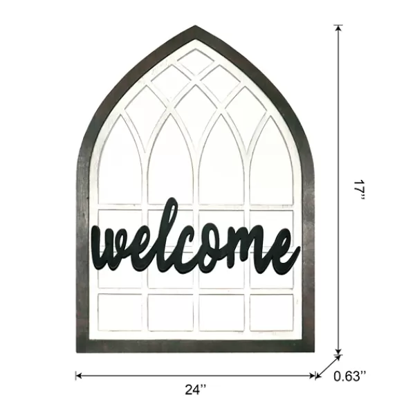 Wall Quotes & Signs-Kirkland's Home Wood Interchangeable Arch Wall Plaque White