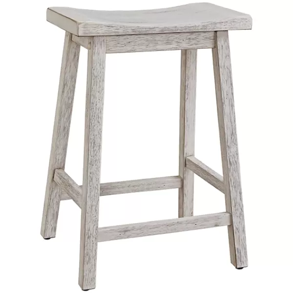 Bar Stools & Counter Height Stools-Kirkland's Home Wood Rectangular Counter Stools, Set Of 2 White