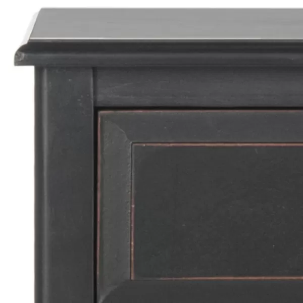 Accent & End Tables-Kirkland's Home Wood Side Table With Baskets Black