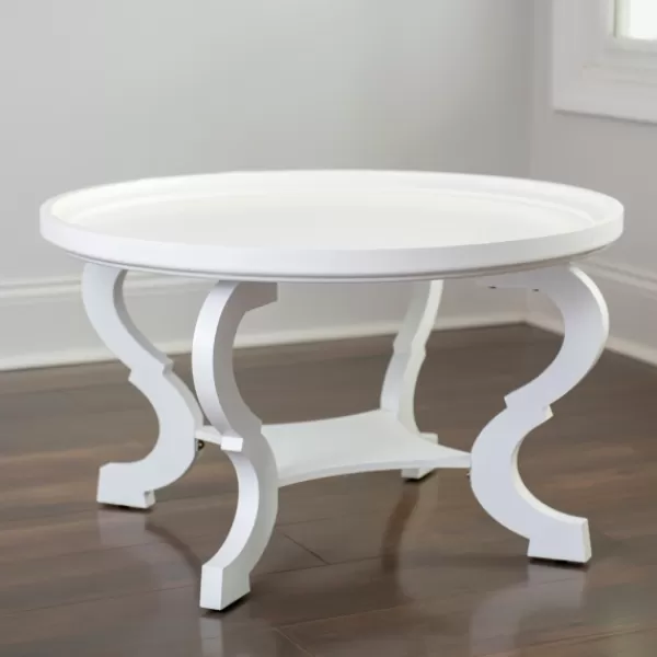 Coffee Tables-Kirkland's Home Wooden Parker Coffee Table White