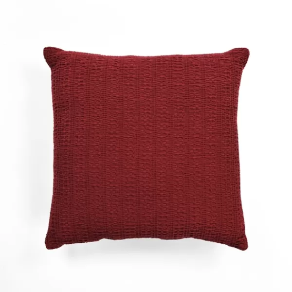 Pillows-Kirkland's Home Woven Open Stitch Pillow Red